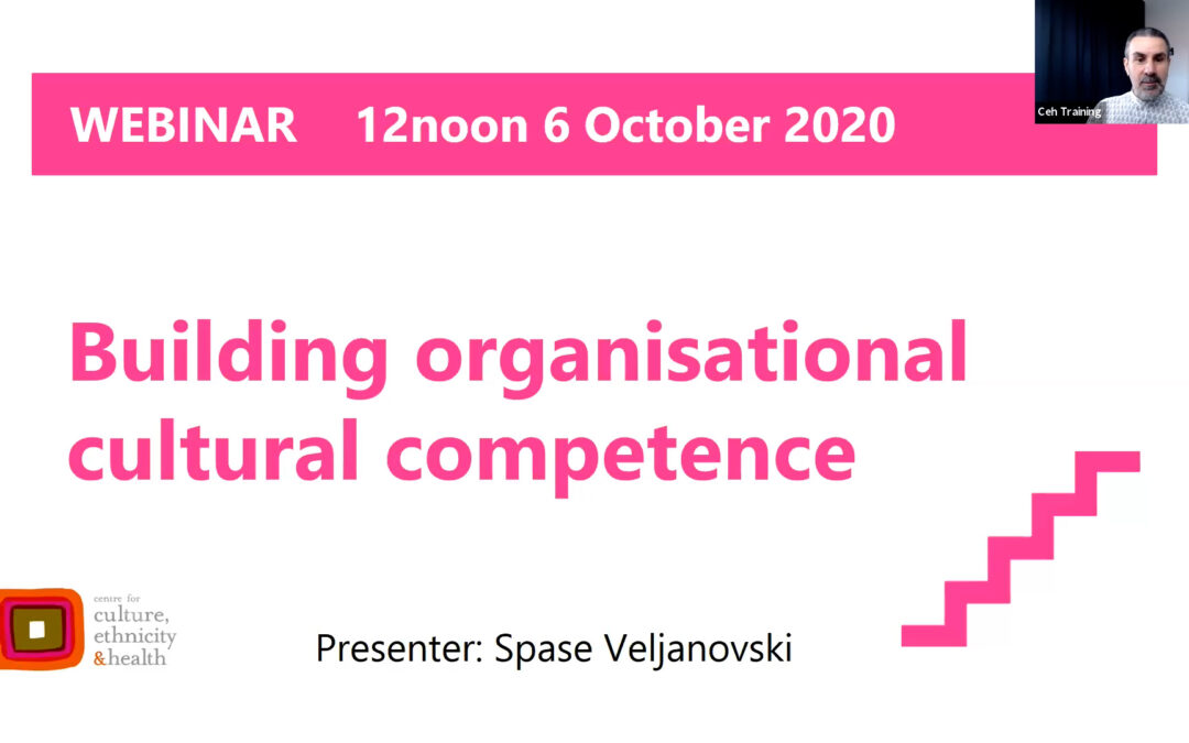 Building Organisational Cultural Competence