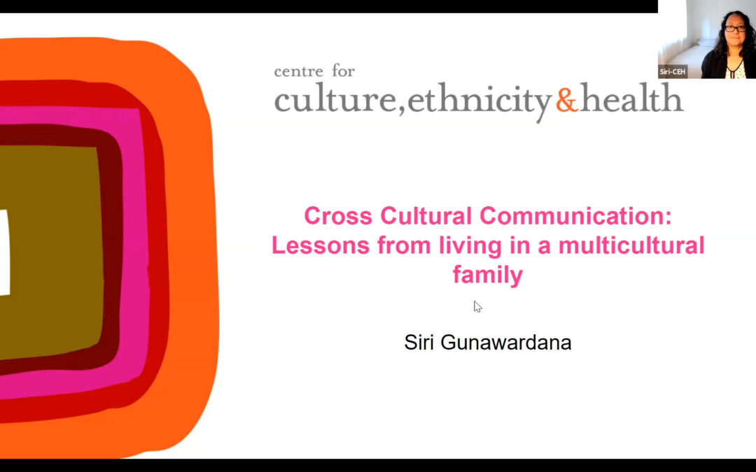 Cross Cultural Communication: Lessons from a multicultural family