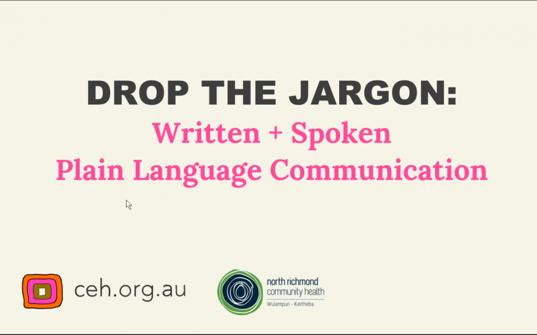 Drop the Jargon Day 2022 – Plain Language Special